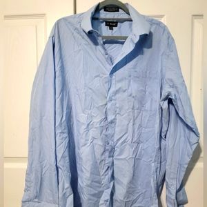 Milani 17.5" blue dress shirt